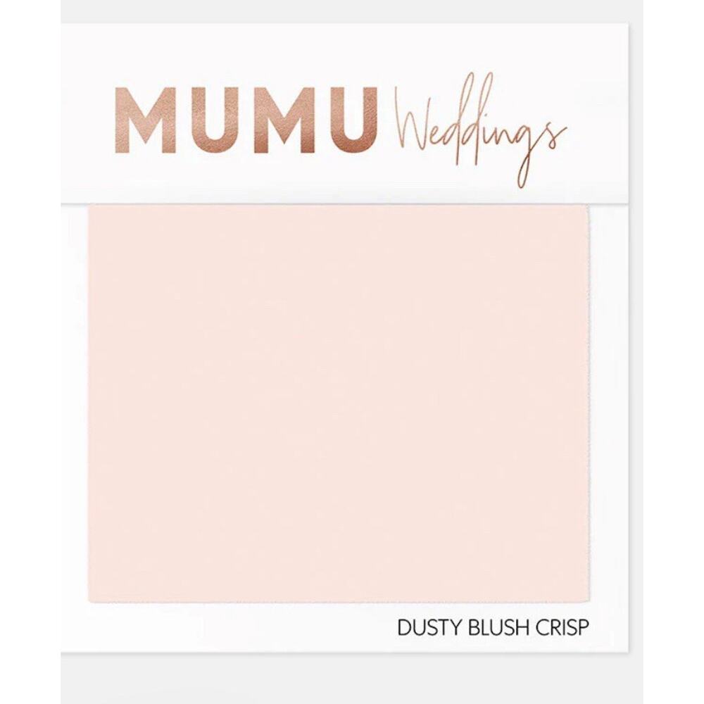 Show Me Your Mumu Shannon One Shoulder Bridesmaid Dress Dusty Blush Crisp NWT L - Picture 6 of 7